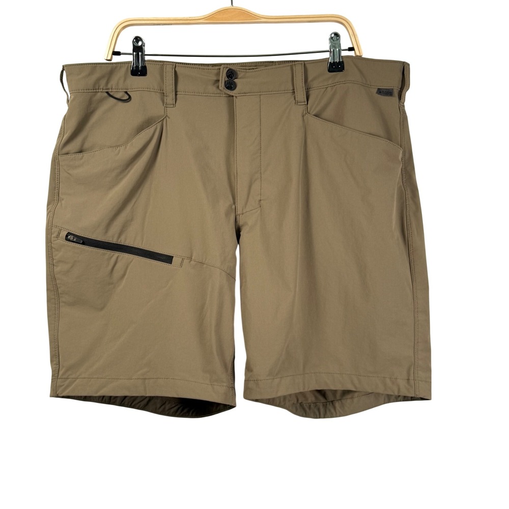 Alaskan‎ Hardgear Roadless 9" Shorts Mens 40 Tan Hiking Shorts Stretch Nylon
